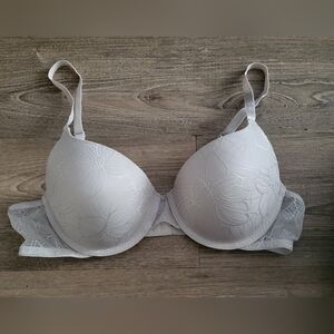 Ellen Tracy White Lace Bra